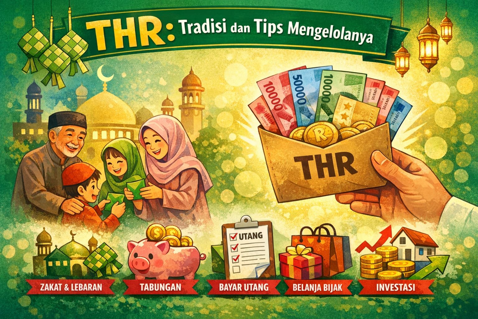 THR bukan sekadar tradisi, tapi juga peluang mengatur keuangan. Simak tips bijak mengelola THR agar tak cepat habis.